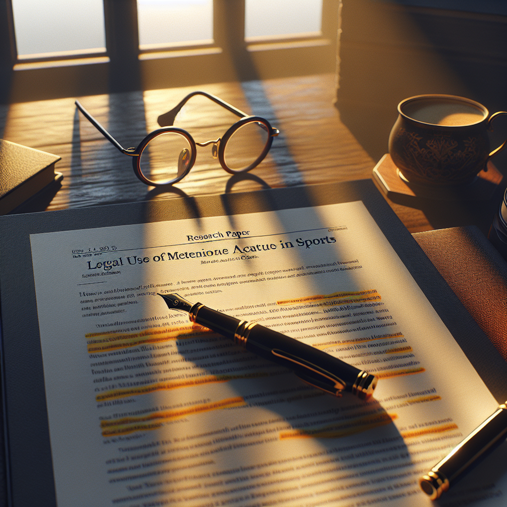 Legal use of metenolone acetate in sports