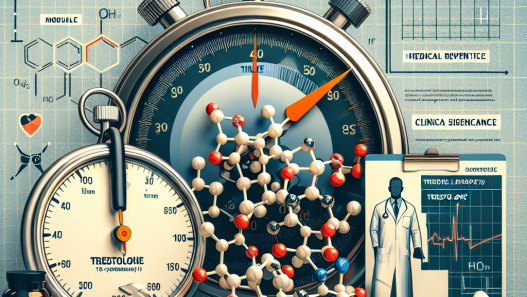 Half-life of trestolone and its clinical significance