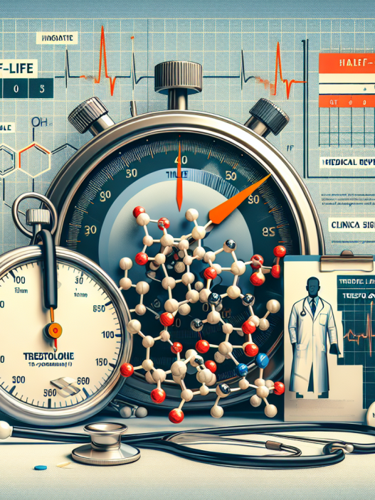 Half-life of trestolone and its clinical significance